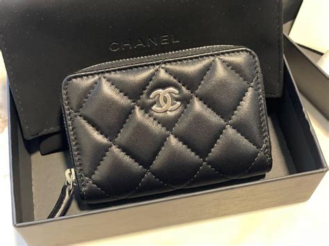 chanel store credit card|Chanel zipped card holder.